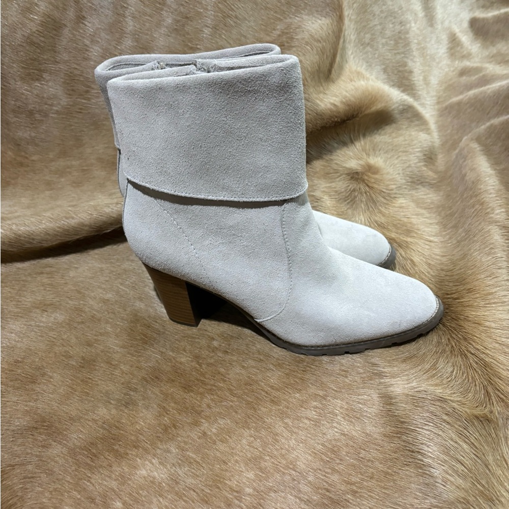 Snow bunny casual Suede Ankle Boots waterproof real leather woman’s size